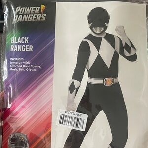 Power Rangers Black Ranger Costume men’s size L